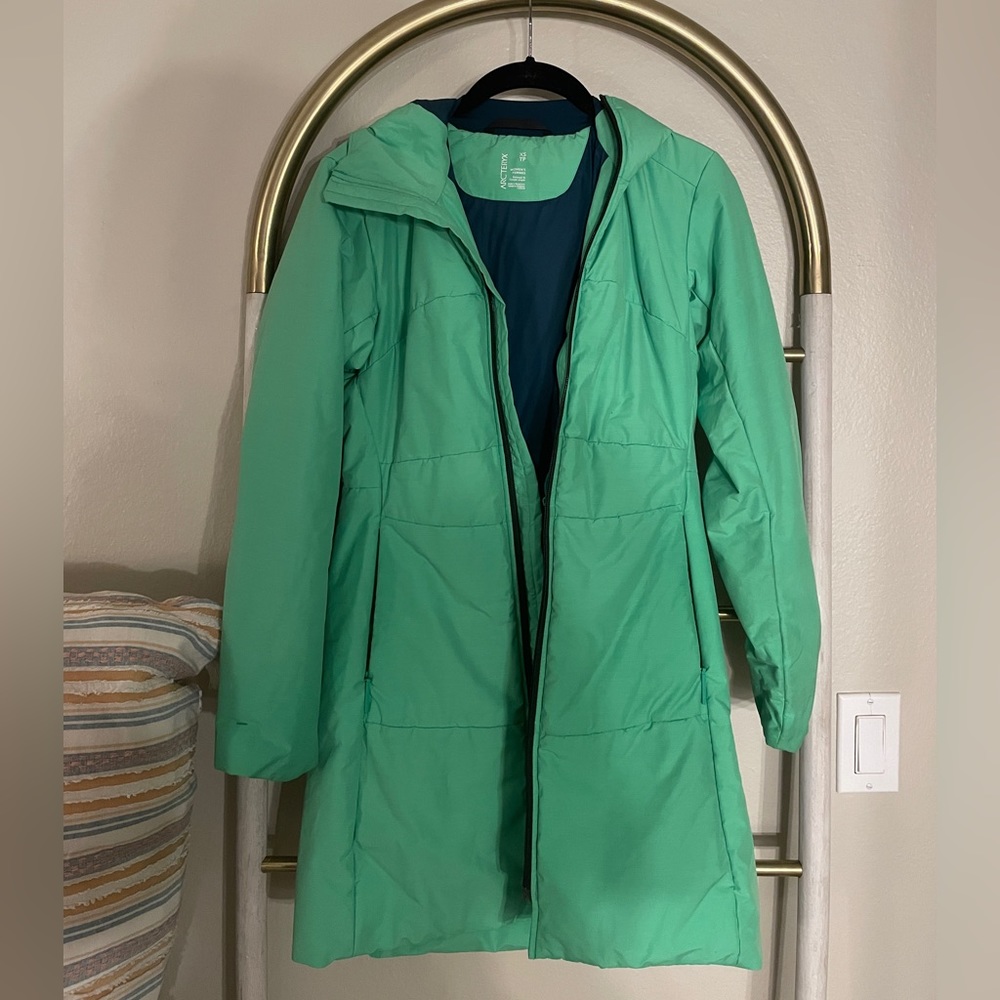 Arc’teryx Insulated Parka. Very warm and light.